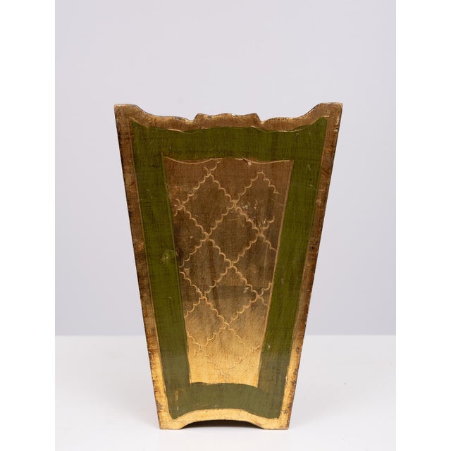 Florentine Newspaper Rack, Letter Holder & Paper Basket, Italy, 1960s, Set of 3 For Sale - Image 13 of 18