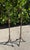 Metal Vintage 30” Sculptural Iron Candlesticks With Aged Patina, Pair For Sale - Image 7 of 12