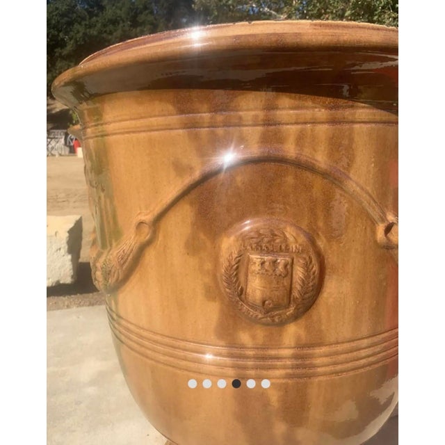 French French Anduze Planter in Flame. 15” X 17” by La Madeleine For Sale - Image 3 of 6