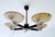 Modern Large Art Deco Pendant Light in Wood and Glass, 1930s For Sale - Image 3 of 18