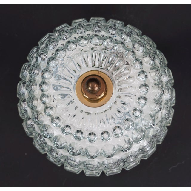 Gold Vintage Bubble Glass Model A 637 Flush Mount from Glashütte Limburg, 1970s For Sale - Image 8 of 12