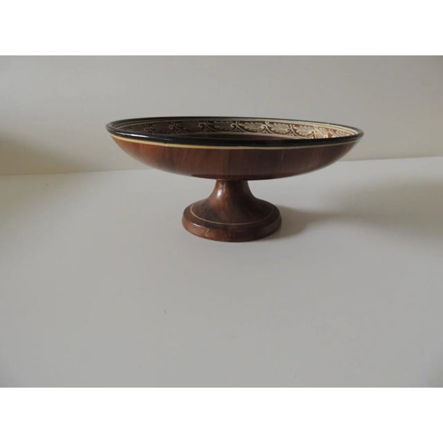 Traditional Vintage Greek Hand Painted Footed Krater Bowl For Sale - Image 3 of 8