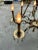 Vintage Rococo Cast Brass and Crystal Chandelier For Sale - Image 10 of 12