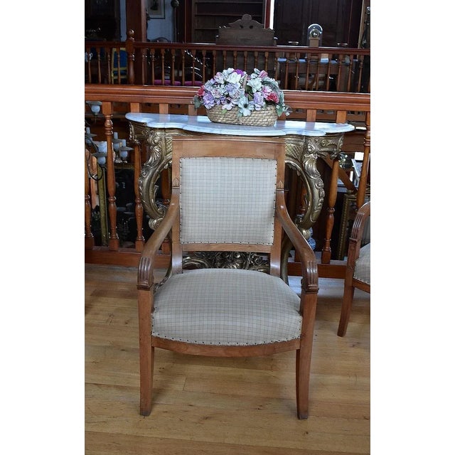 19th Century Empire Armchair in Cherry For Sale - Image 10 of 10
