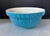 Vintage Mason Cash Turquoise English Mixing Bowl, 1980 Geometric Ceramic Kitchen Bowl For Sale - Image 4 of 7