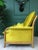 Textile Vintage Yellow Armchair from Cinitique For Sale - Image 7 of 16