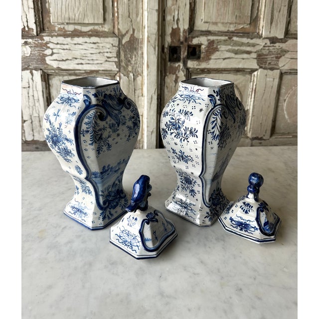 1940s Vintage Vases in Earthenware, 1940s, Set of 2 For Sale - Image 5 of 8