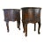 Pair of 1940s Hooker Furniture Seven Seas Oval Drum Accent Cabinet Side Tables For Sale