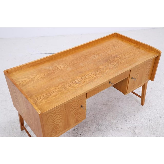 Mid-Century Ash Desk, 1960s For Sale - Image 6 of 18