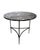 Contemporary 1970s Italian Black Marble Cocktail Table With Patinated Mixed-Metal Tripod Base For Sale - Image 3 of 9