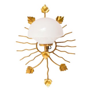 Italian Metal Wall Sconce, 1970 For Sale