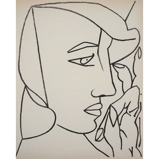 Françoise Gilot, Woman in Profile, 1951, Original Lithograph For Sale