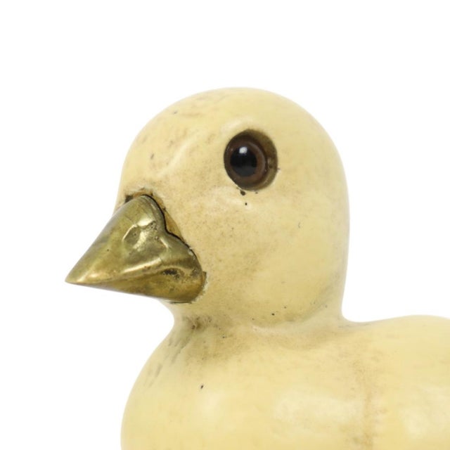 Cream Duck Figurines in Resin and Brass from Malevolti, Italy, 1970s, Set of 2 For Sale - Image 8 of 13