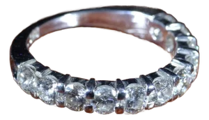The Virginia: Shared Prong Band Set with 1.08 Carat Total Weight in Diamonds in 14 Karat