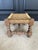 Rustic European Vintage French Audoux Minet Style Handcrafted Rope & Wood Stool For Sale - Image 3 of 16