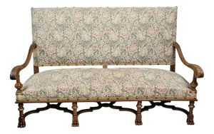 Louis XIII Style Walnut Castle Bench