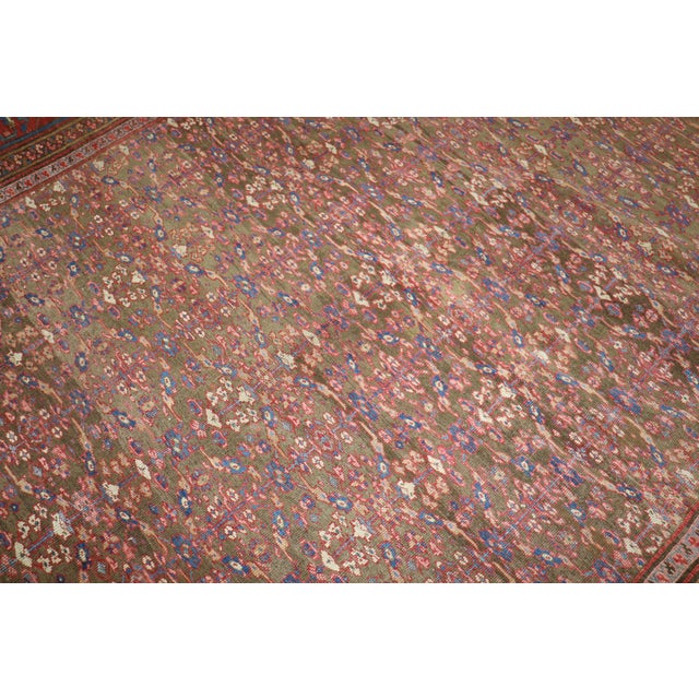 19th Century Bakshaish Square Rug, 12' X 13'7'' For Sale - Image 9 of 15