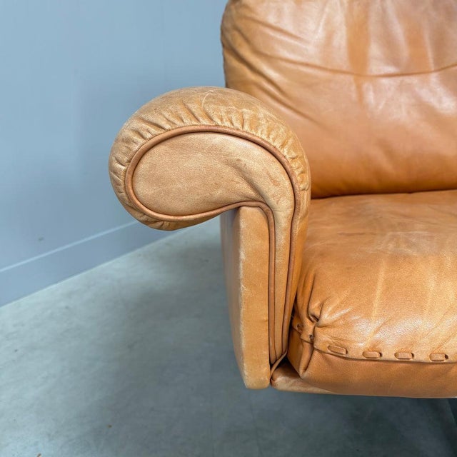 Cognac Leather DS31 Sofa from de Sede, 1970s For Sale - Image 11 of 17