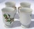 Ceramic Set 4 Japan Porcelain & Gold Trim Footed Mug Christmas Holly by All the Trimmings For Sale - Image 7 of 16