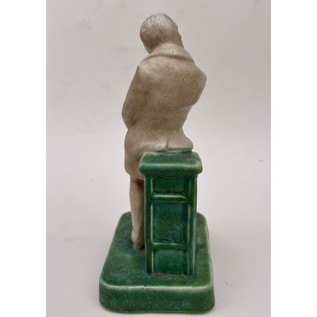 Bretby Art Pottery Dickens Figures, Mr. Micawber and Uriah Heep Pair, England Early 20th Century For Sale In New York - Image 6 of 17