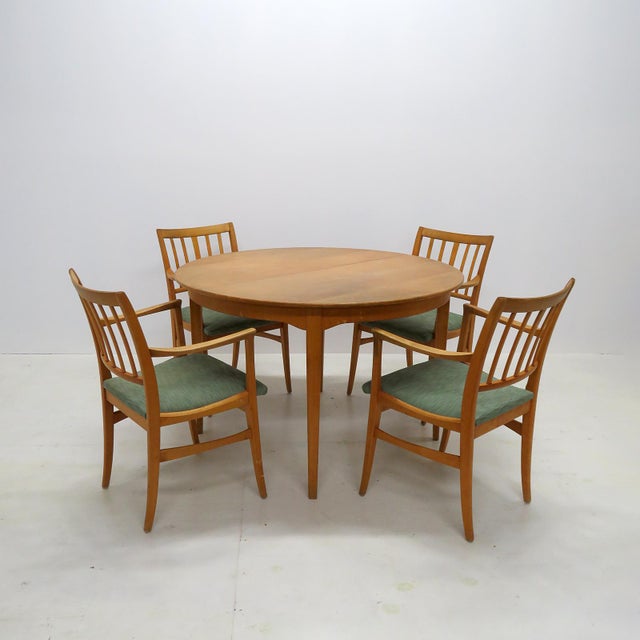 Wood Set of Six Dining Chairs by Carl Malmsten, 1950 For Sale - Image 7 of 10
