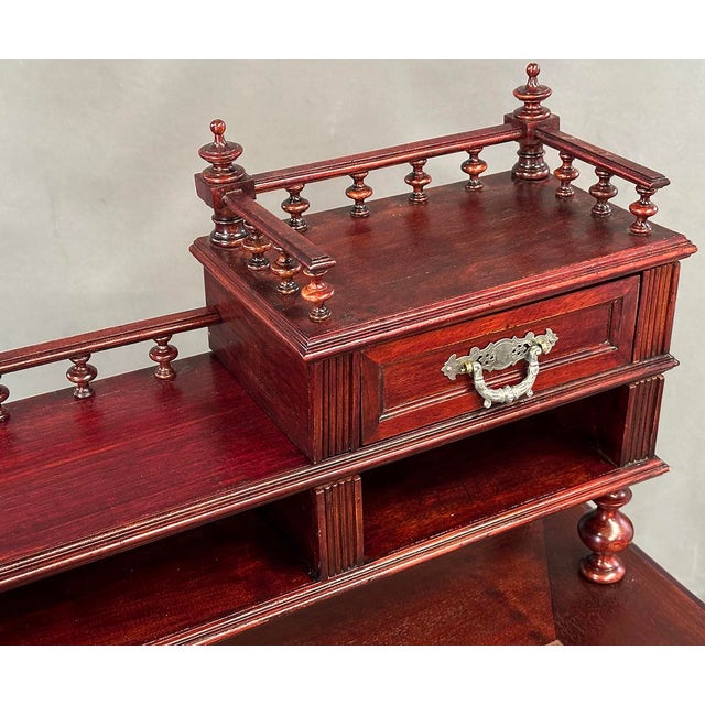 Wood Antique Writing Desk, 19th Century For Sale - Image 7 of 12