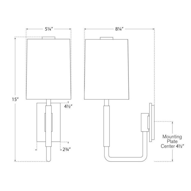 Modern Barbara Barry for Visual Comfort Signature Clout Small Sconce in Soft Silver with Linen Shade For Sale - Image 3 of 3