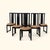 Set of Six BiF Postmodern Black Lacquer Dining Chairs, 1980s For Sale - Image 10 of 17