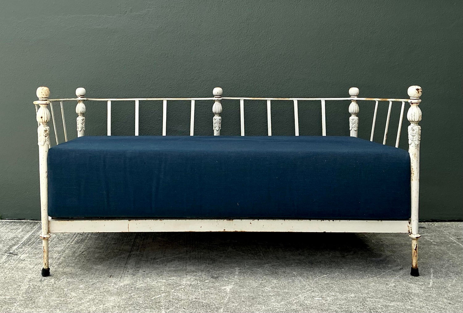 Vintage Michael Taylor “Montecito” Wrought Iron Loveseat - Back view