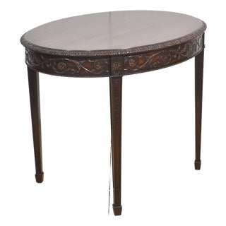 Carved Mahogany Occasional Table, 1890s For Sale