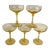 Heisey Tall Champagne Coupes "Old Dominion Sahara Yellow" Set of 5 For Sale