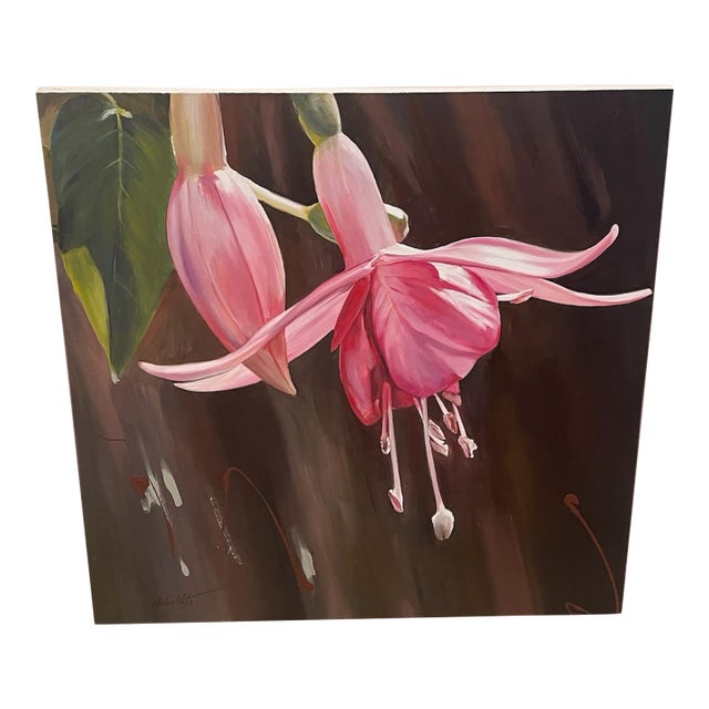 Melissa Mailer Yates Painting Fuchsia Oil Painting For Sale