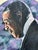 10' Foot Tall Oil on Canvas Portrait of Count Basie Light Up Folding Screen 1980, Signed Kenmarek For Sale - Image 4 of 4