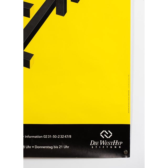 Yellow Gerrit Rietveld Exhibition Poster, 1996 For Sale - Image 8 of 9
