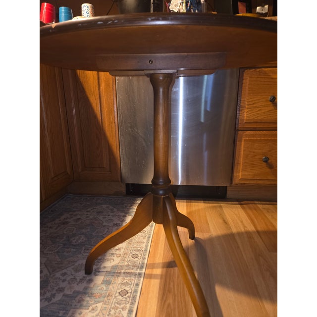 1950s 1950s Tilt Top Hand Painted Table For Sale - Image 5 of 12