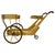 Vintage Italian Bar Cart in Parchment and Brass by Aldo Tura, 1960s For Sale - Image 9 of 9