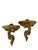 Offering this pair of mid century Syroco Wood gilt french style decorative wall brackets, display shelves. Each measures...