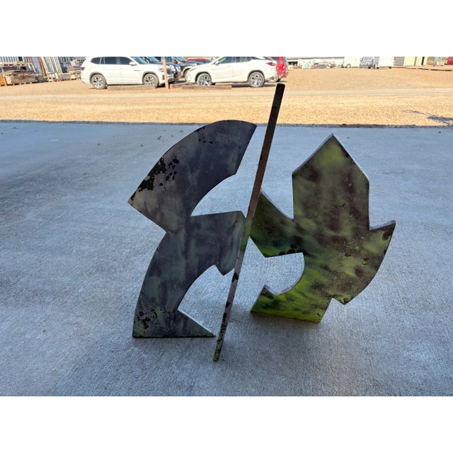 Late 20th Century Abstract Steel Sculpture For Sale - Image 5 of 11