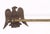 Vintage brass adjustable towel bar with eagle motif wall brackets. The eagles are shaped like vintage American patriotism...