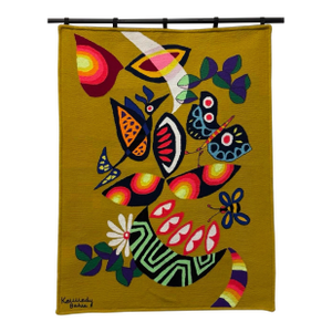 Kennedy Bahia Brazilian Modern Wall Tapestry, 1980s