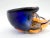 Blue 20th Century Somerso Murano Glass Shell- Blue, Orange and Transparent For Sale - Image 8 of 12