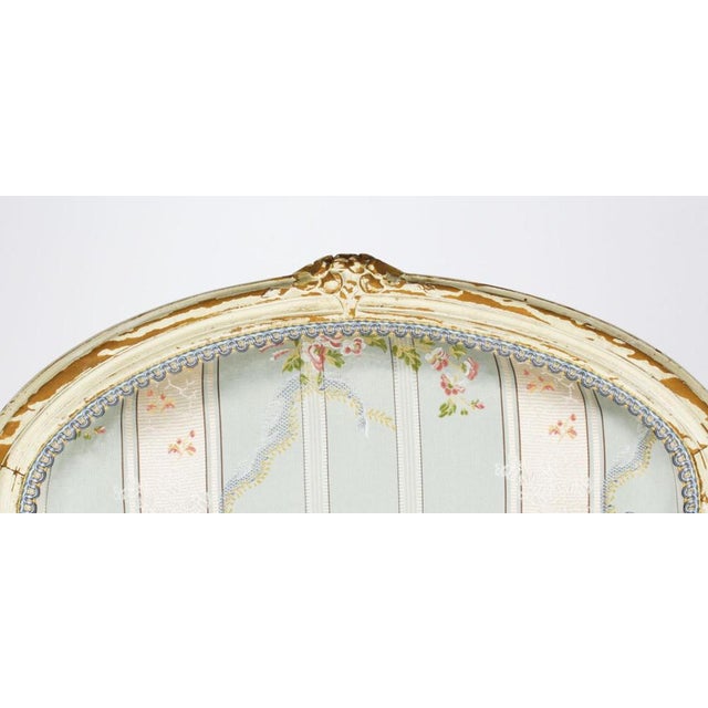 Set of Louis Revival French Painted Armchairs, 19th Century For Sale - Image 9 of 18