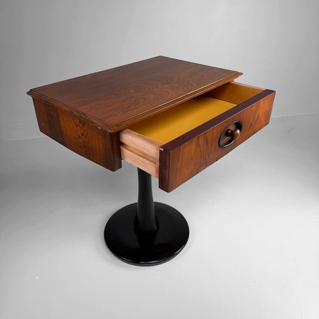 1960s Mid-Century Side Table with Drawer, Italy, 1960s For Sale - Image 5 of 14