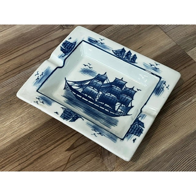 Mid-Century Modern Nantucket Sailing Ship Ashtray For Sale - Image 3 of 7
