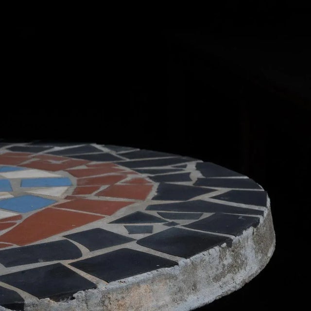 Concrete Garden Pedestal Table, 1950s For Sale - Image 4 of 6