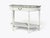Louis XVI Style, White Demilune Console Table, Wood, Marble, France, 1960s For Sale - Image 13 of 15