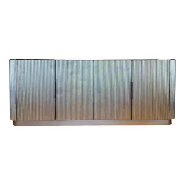 Caracole Modern Oracle Finish Fluted Love Sideboard For Sale