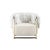 Animal Skin Max Armchair in Cream by HOMMÉS Studio For Sale - Image 7 of 7