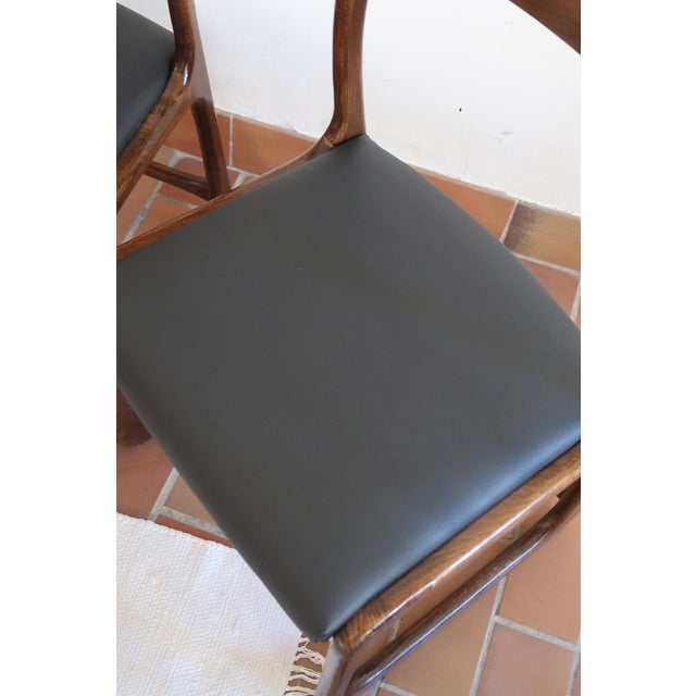 Bémol Sledge Chairs attributed to Baumann, France, 1960s, Set of 3 For Sale - Image 11 of 12
