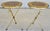 1960s Italian Gold Gilt Folding Mosaic Side Drink Tables 1960s Pair For Sale - Image 5 of 16